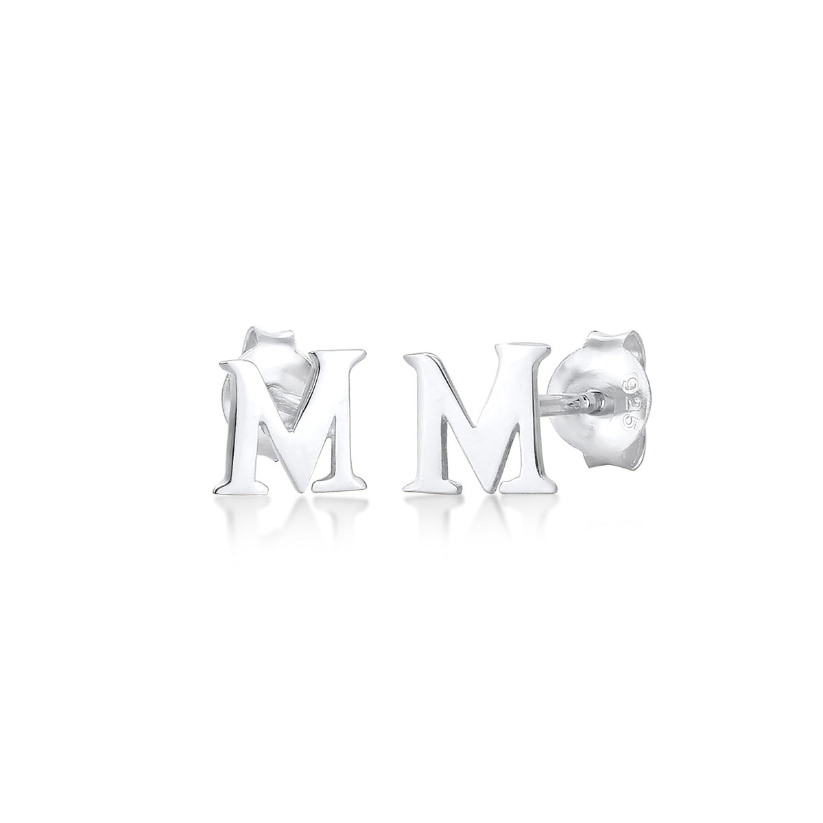 Silber - Elli | Ohrstecker Buchstabe | 925er Sterling Silber