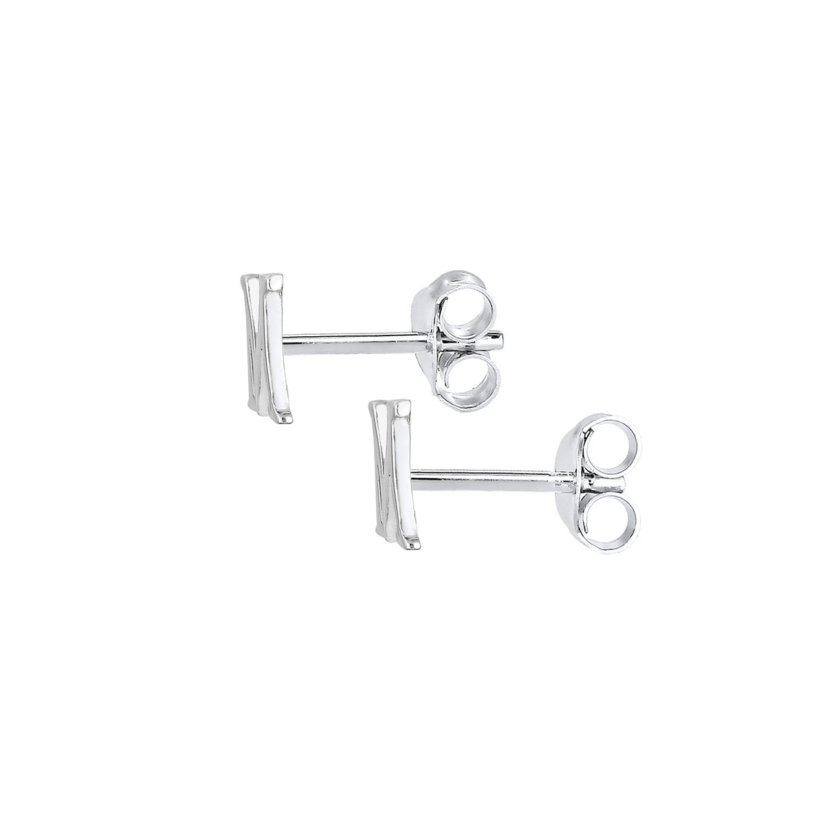 Silber - Elli | Ohrstecker Buchstabe | 925er Sterling Silber