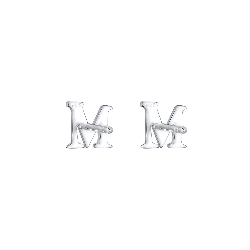 Silber - Elli | Ohrstecker Buchstabe | 925er Sterling Silber