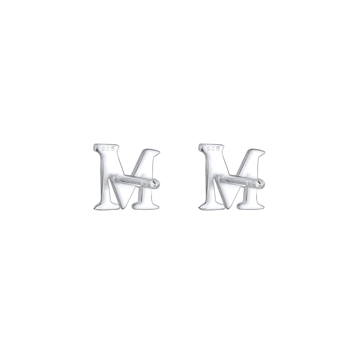Silber - Elli | Ohrstecker Buchstabe | 925er Sterling Silber