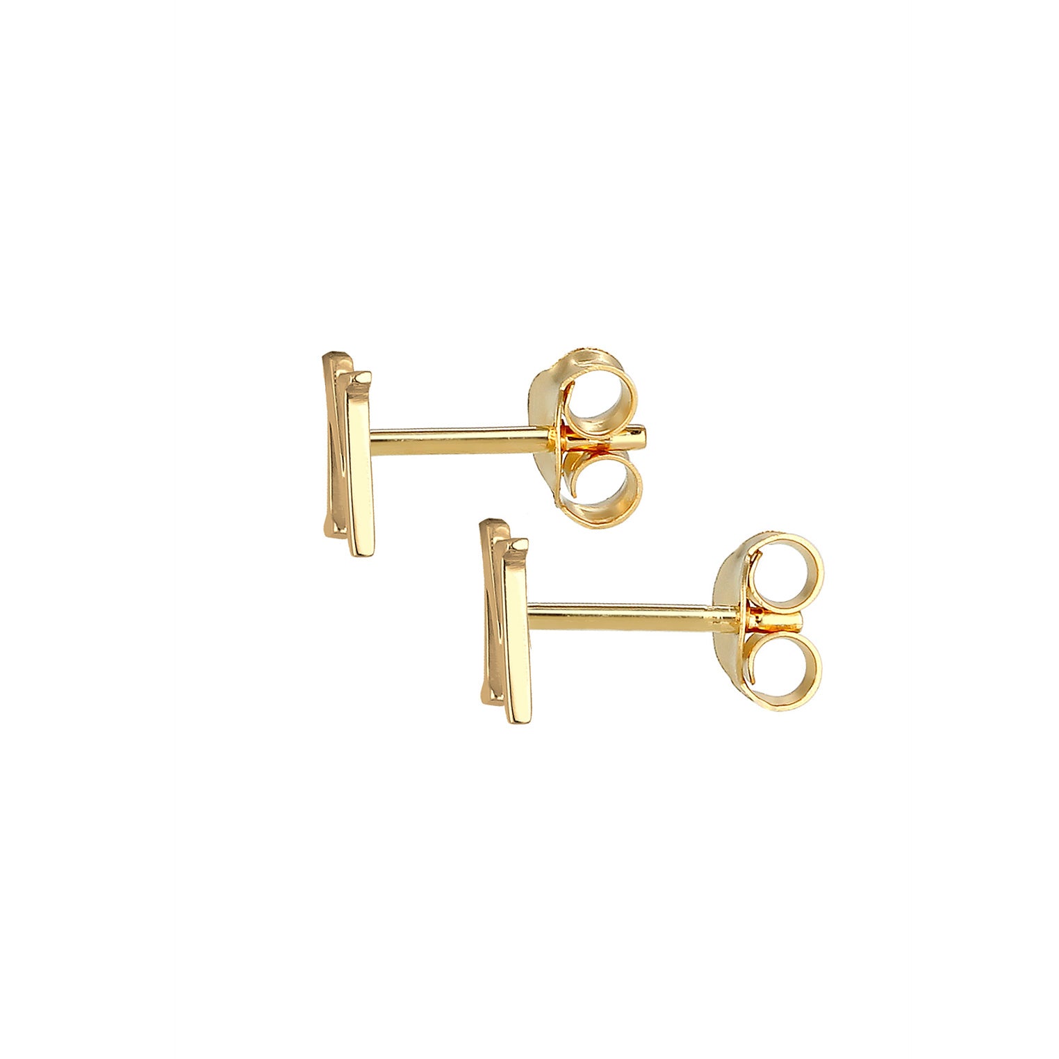 Gold - Elli | Ohrstecker Buchstabe | 925 Sterling Silber vergoldet