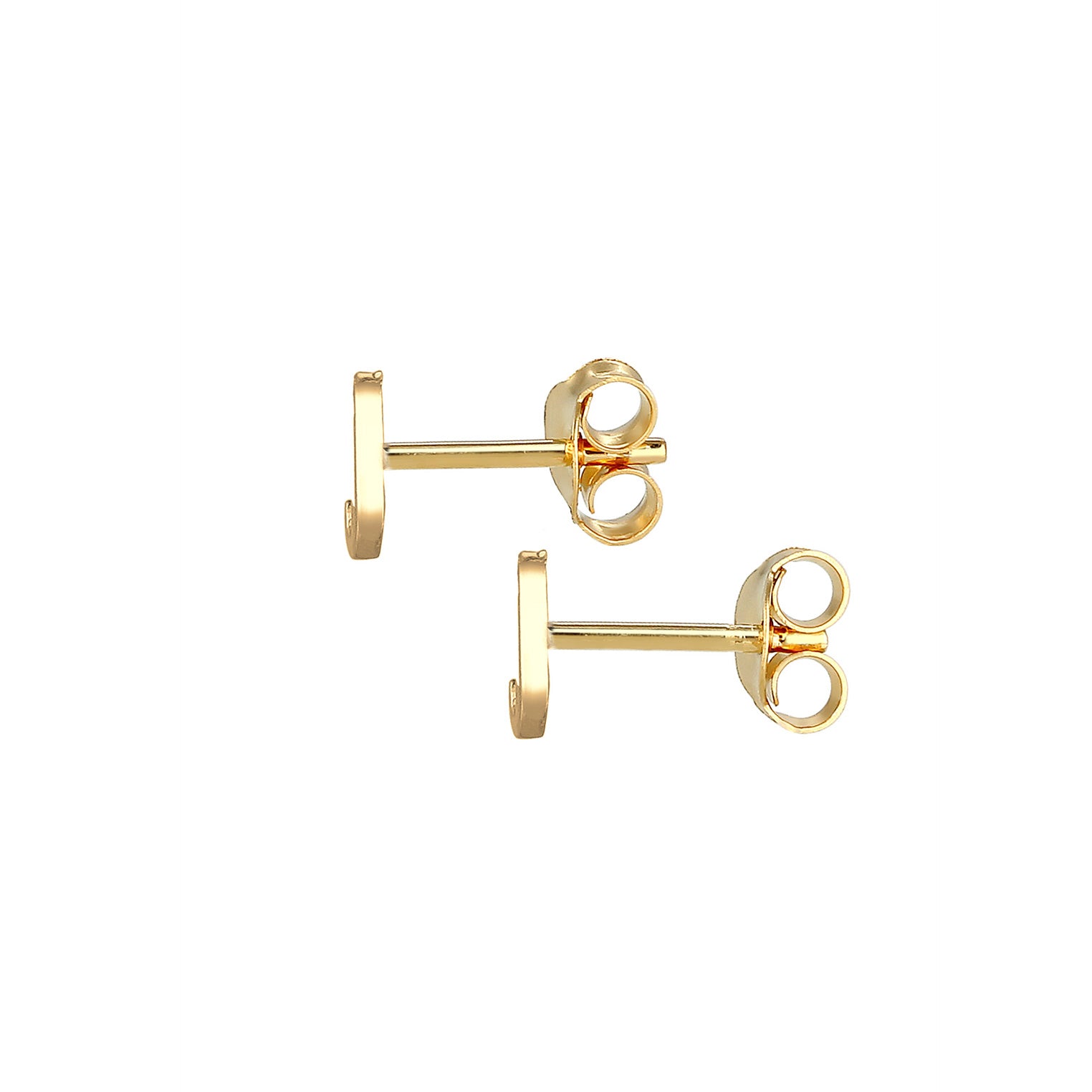 Gold - Elli | Ohrstecker Buchstabe | 925 Sterling Silber vergoldet