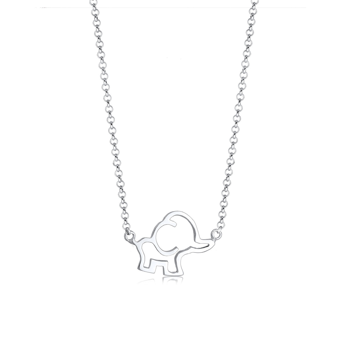 Silber - Elli | Halskette Elefant | 925er Sterling Silber