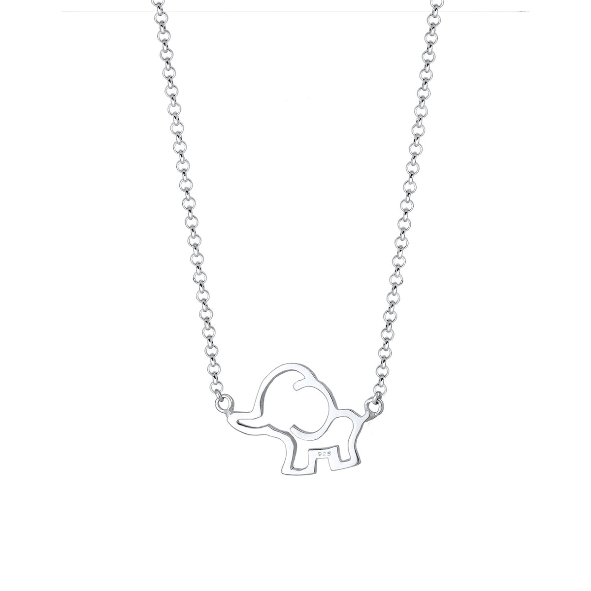 Silber - Elli | Halskette Elefant | 925er Sterling Silber
