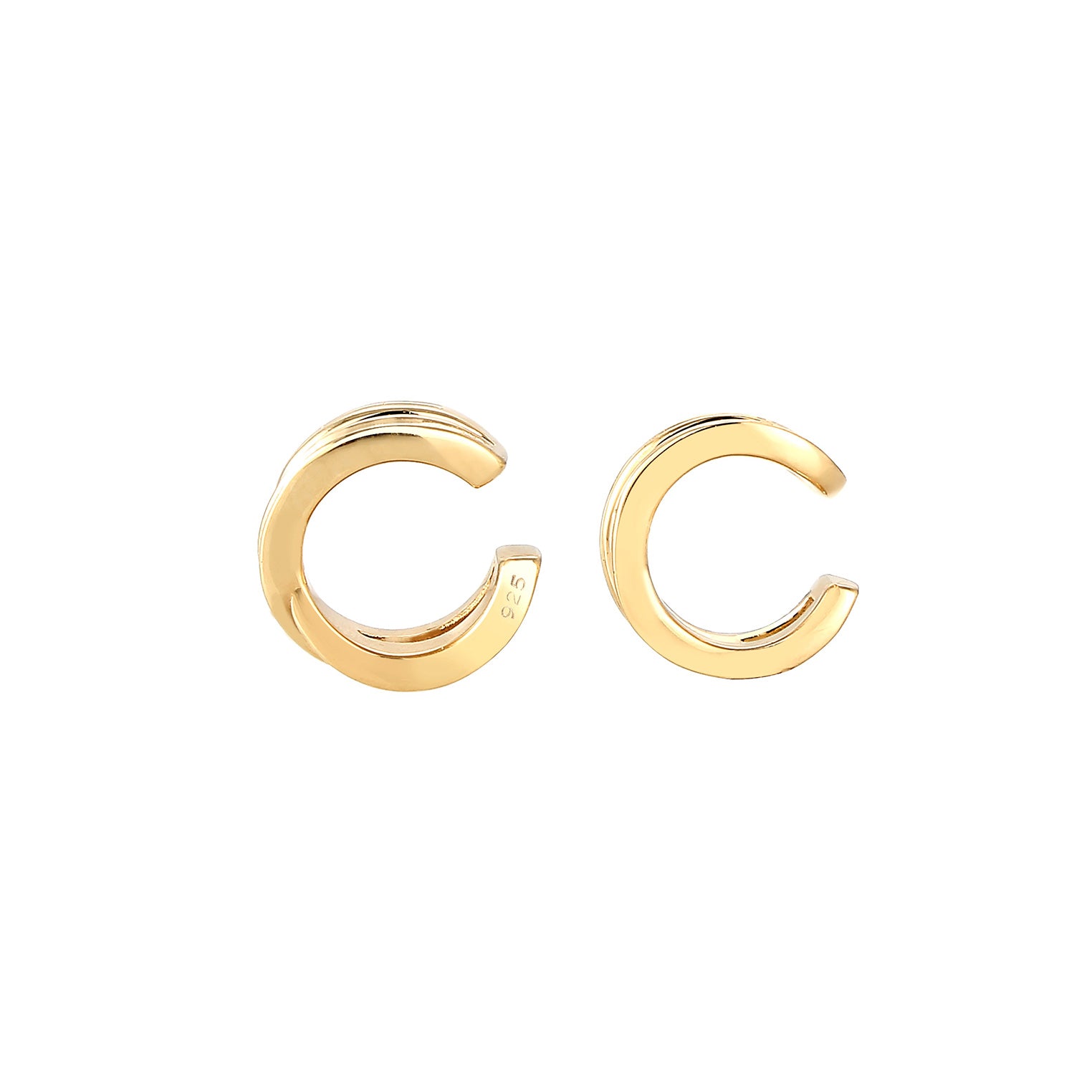 Gold - Elli | Earcuff | 925 Sterling Silber vergoldet