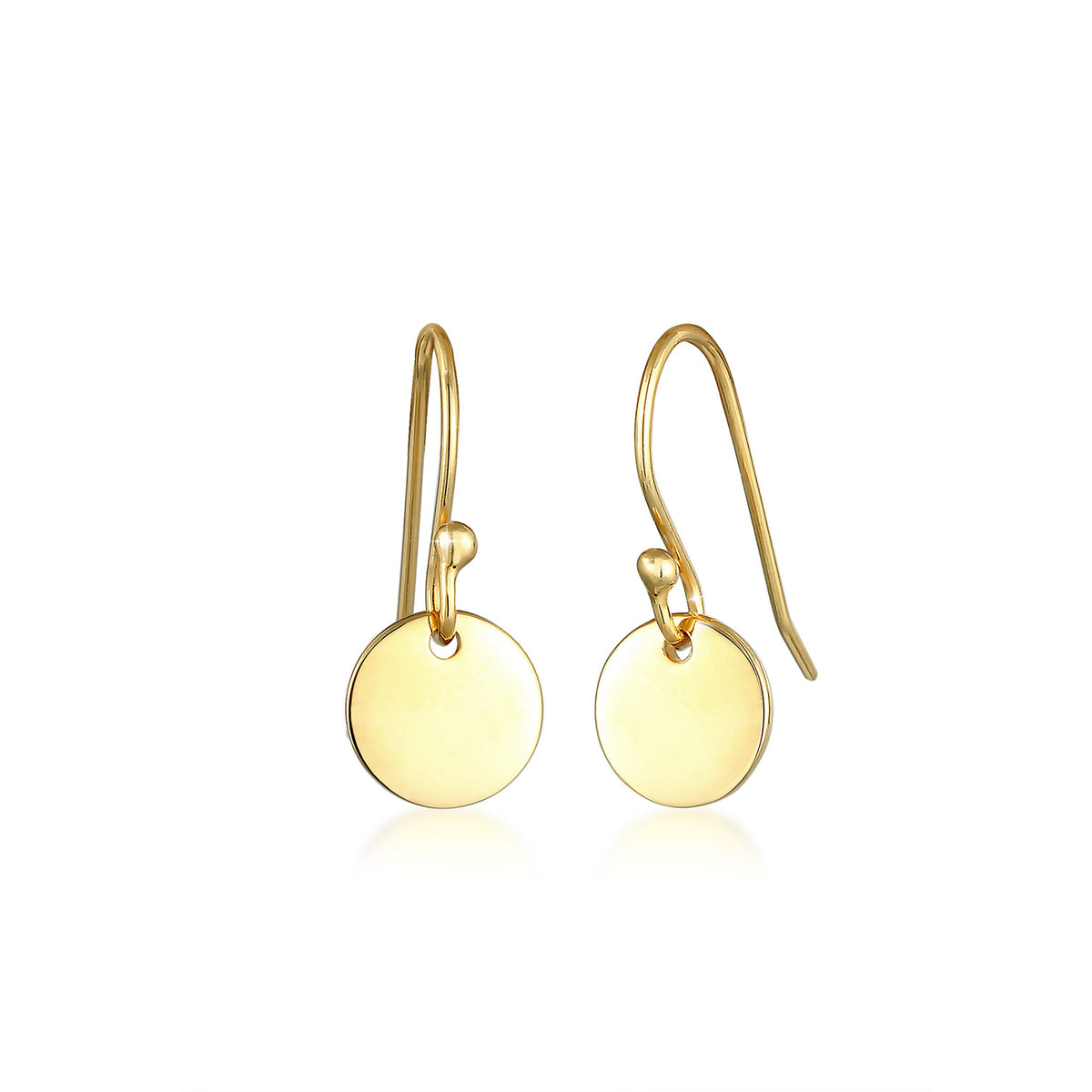 Gold - Elli | Ohrhänger Geo | 925 Sterling Silber vergoldet