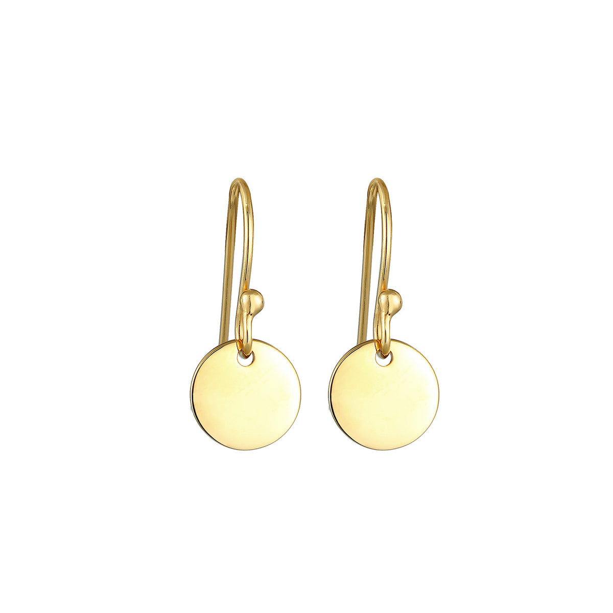 Gold - Elli | Ohrhänger Geo | 925 Sterling Silber vergoldet
