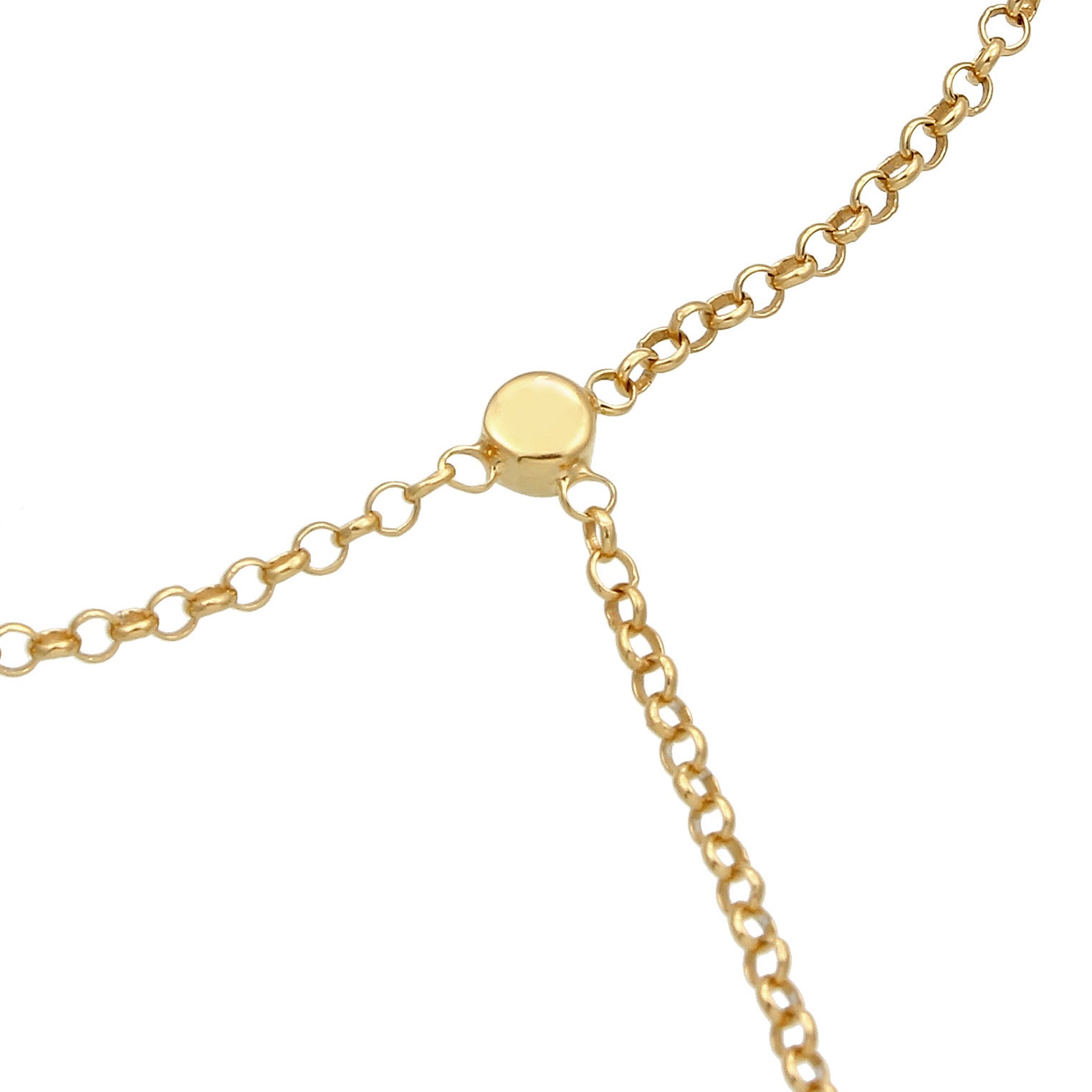 Gold - Elli | Armband | Kristall ( Weiß ) | 925 Sterling Silber vergoldet
