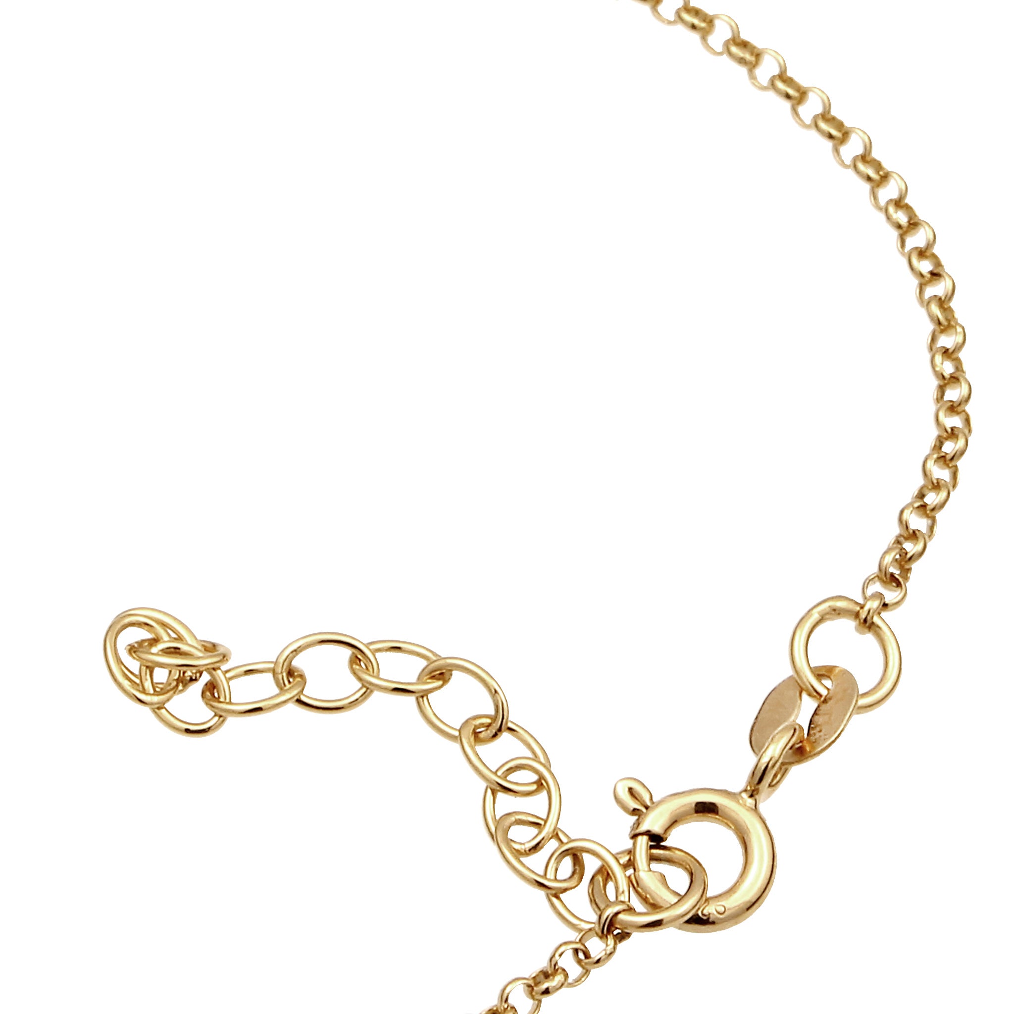 Gold - Elli | Armband | Kristall ( Weiß ) | 925 Sterling Silber vergoldet