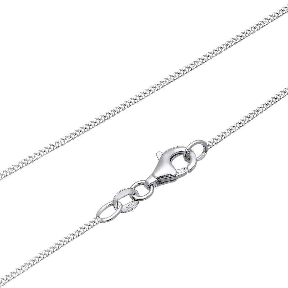 Halskette Solitär Anhänger | Mit Kristallen von Swarovski® (Weiß)