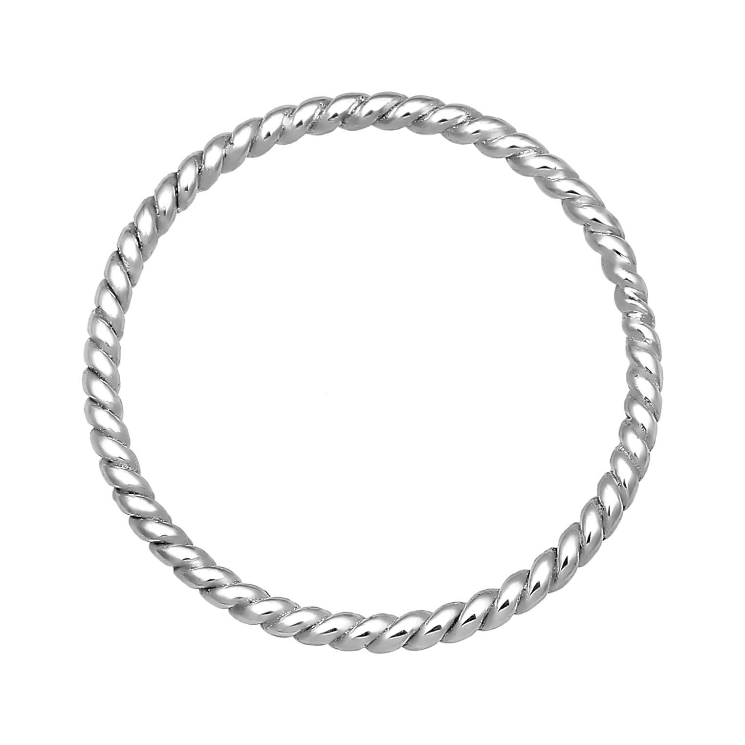 Silber - Elli PREMIUM | Ring Geo | 585 Weißgold