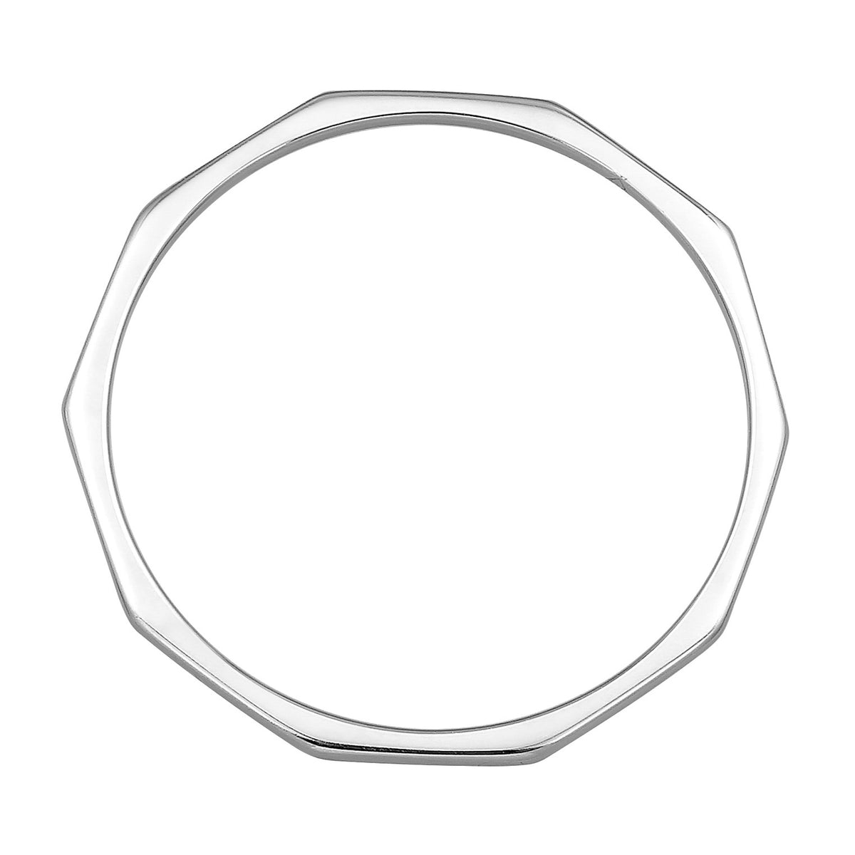 Silber - Elli PREMIUM | Ring Geo | 585 Weißgold