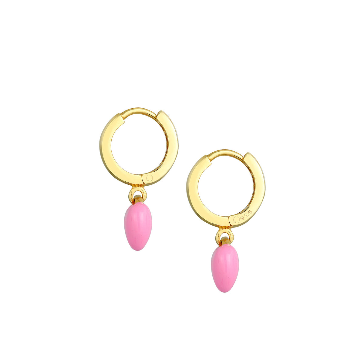 Gold - Elli | Ohrring | 925 Sterling Silber vergoldet