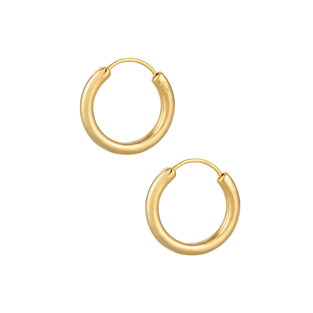 Gold - Elli PREMIUM | Creole | 585 Gelbgold