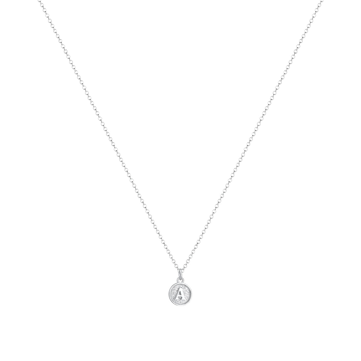Silber - Elli | Halskette Buchstabe A | 925er Sterling Silber