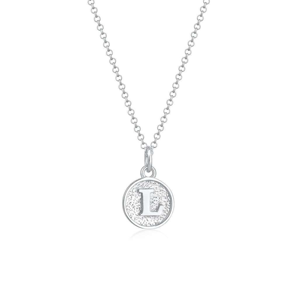 Silber - Elli | Halskette Buchstabe L | 925er Sterling Silber