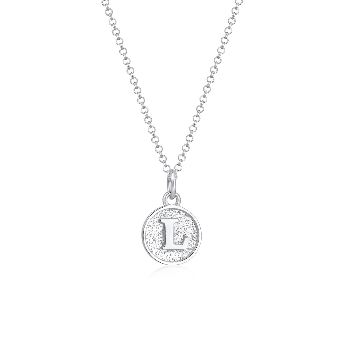 Silber - Elli | Halskette Buchstabe L | 925er Sterling Silber