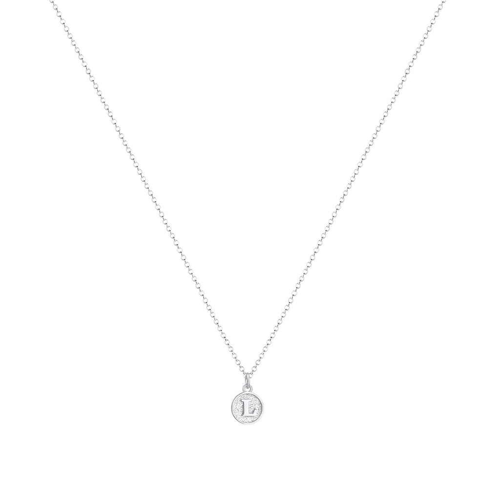 Silber - Elli | Halskette Buchstabe L | 925er Sterling Silber