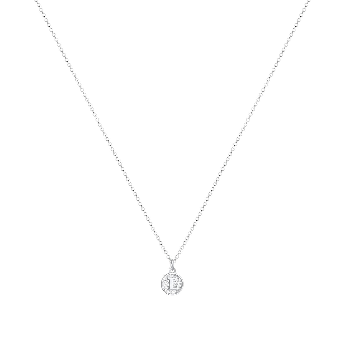 Silber - Elli | Halskette Buchstabe L | 925er Sterling Silber