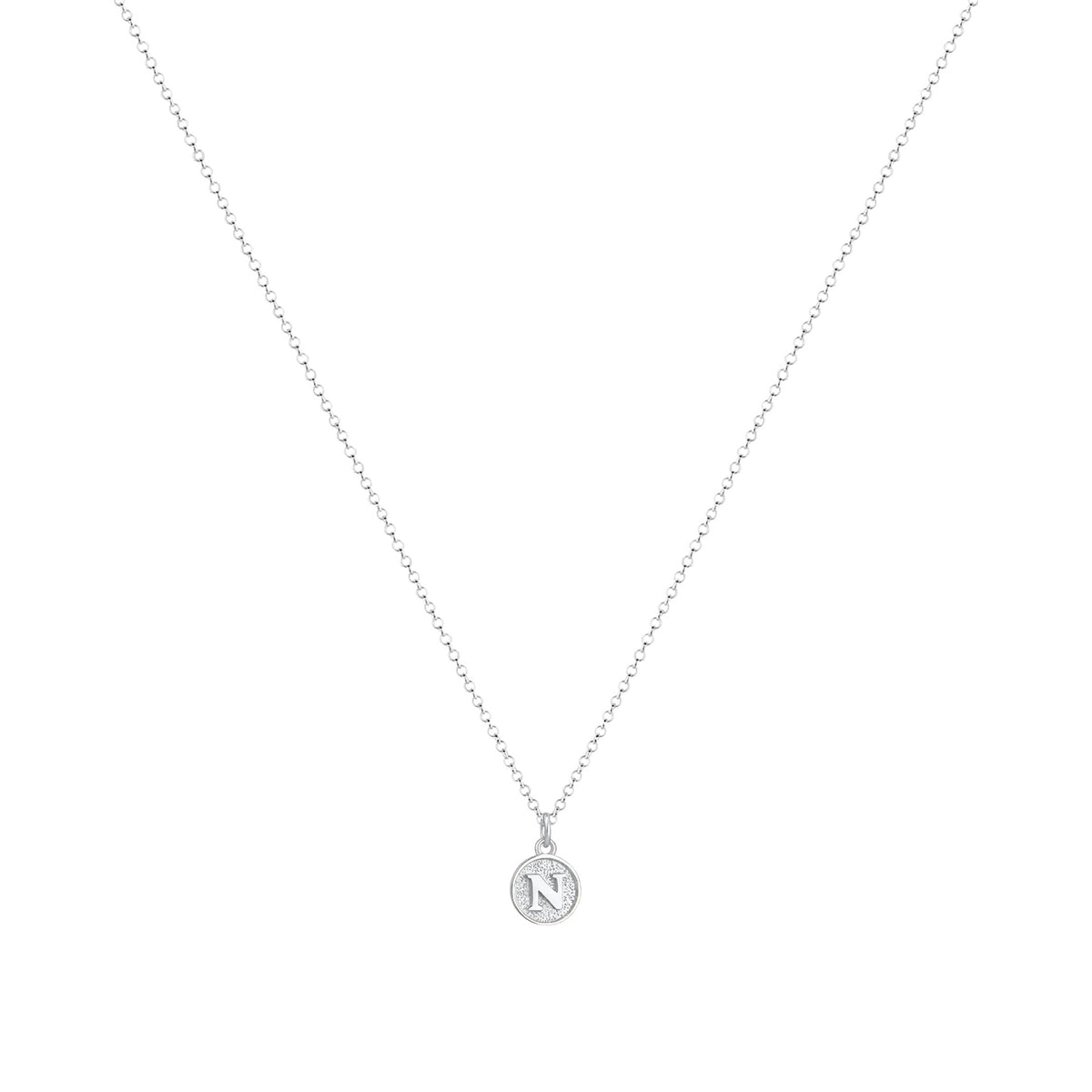 Silber - Elli | Halskette Buchstabe N | 925er Sterling Silber