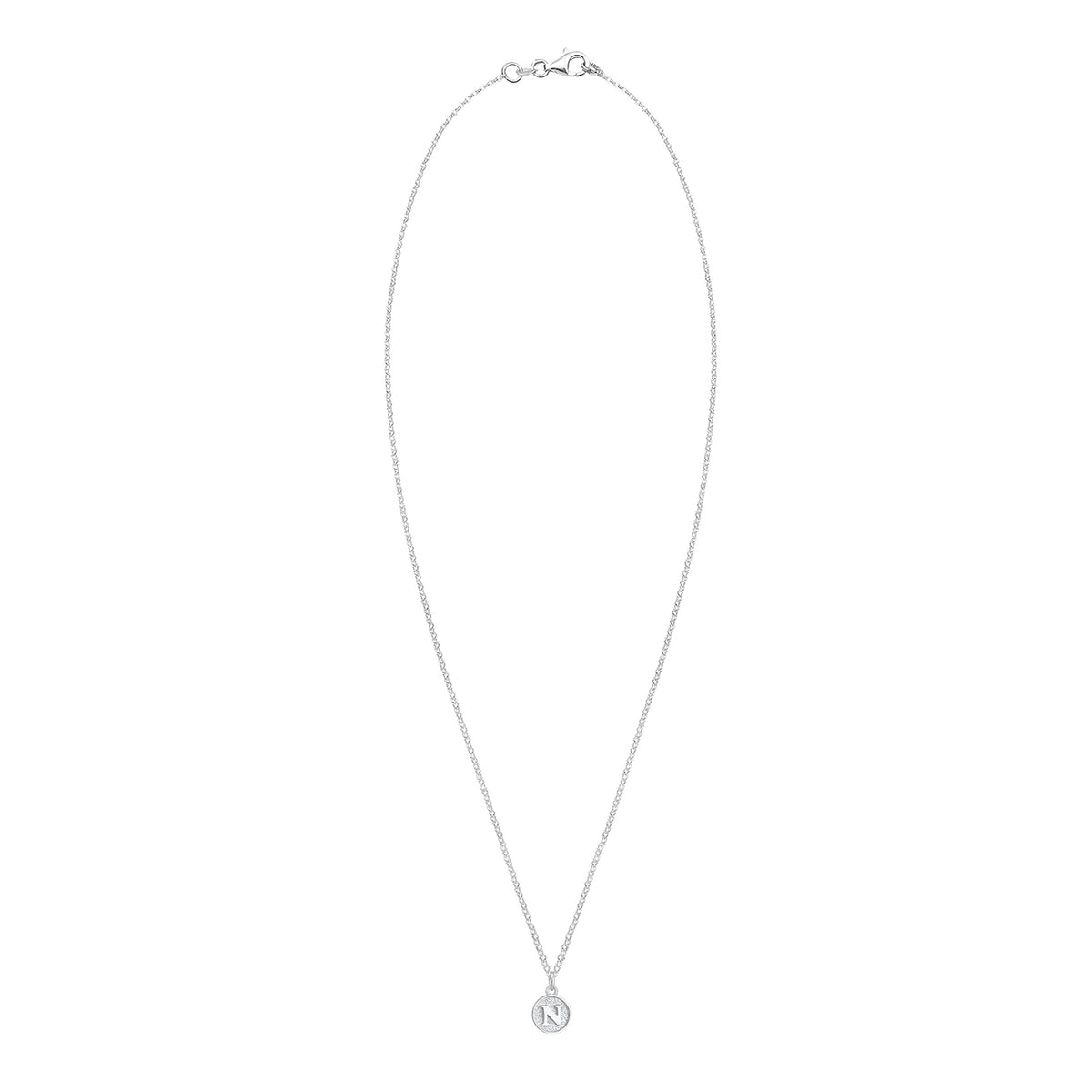 Silber - Elli | Halskette Buchstabe N | 925er Sterling Silber