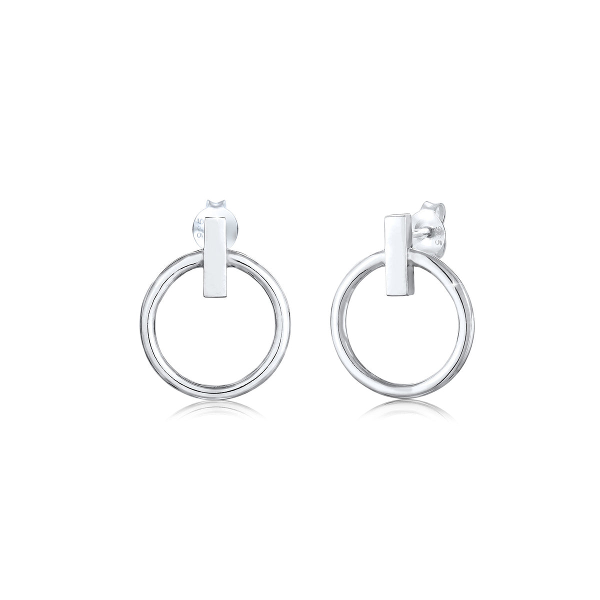 Silber - Elli | Ohrstecker Geo | 925er Sterling Silber