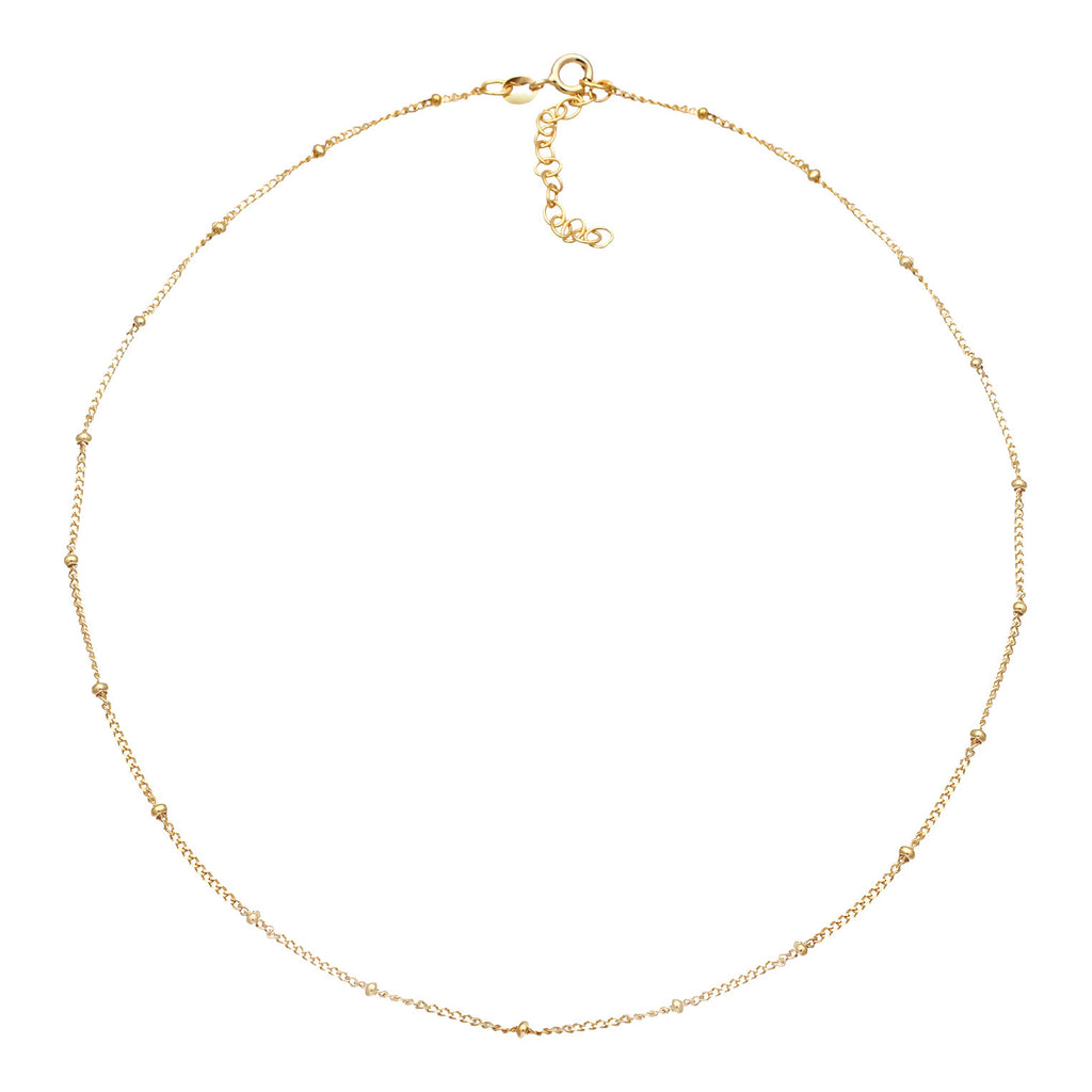 Gold - Elli | Kugel-Choker | 925 Sterling Silber vergoldet