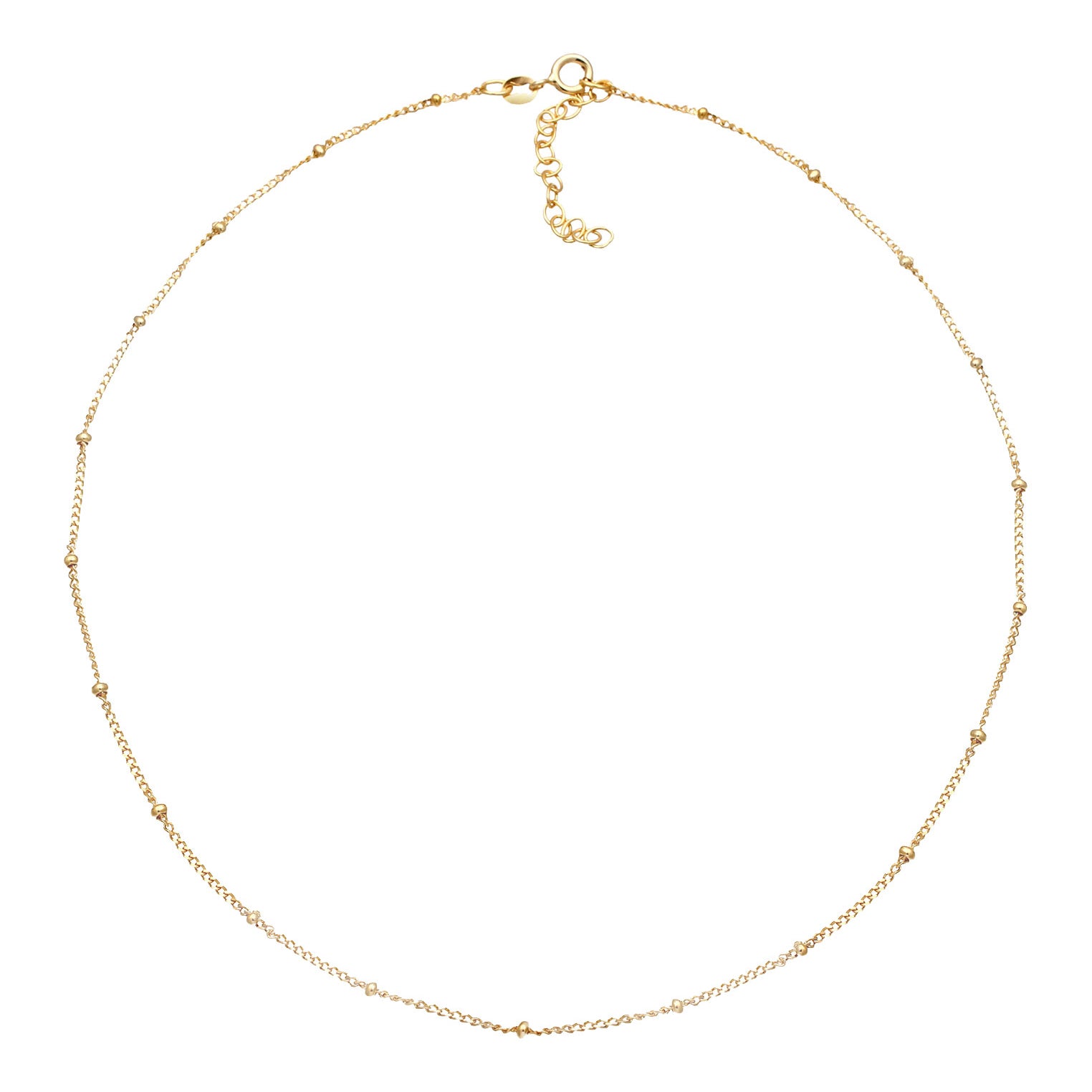 Gold - Elli | Kugel-Choker | 925 Sterling Silber vergoldet