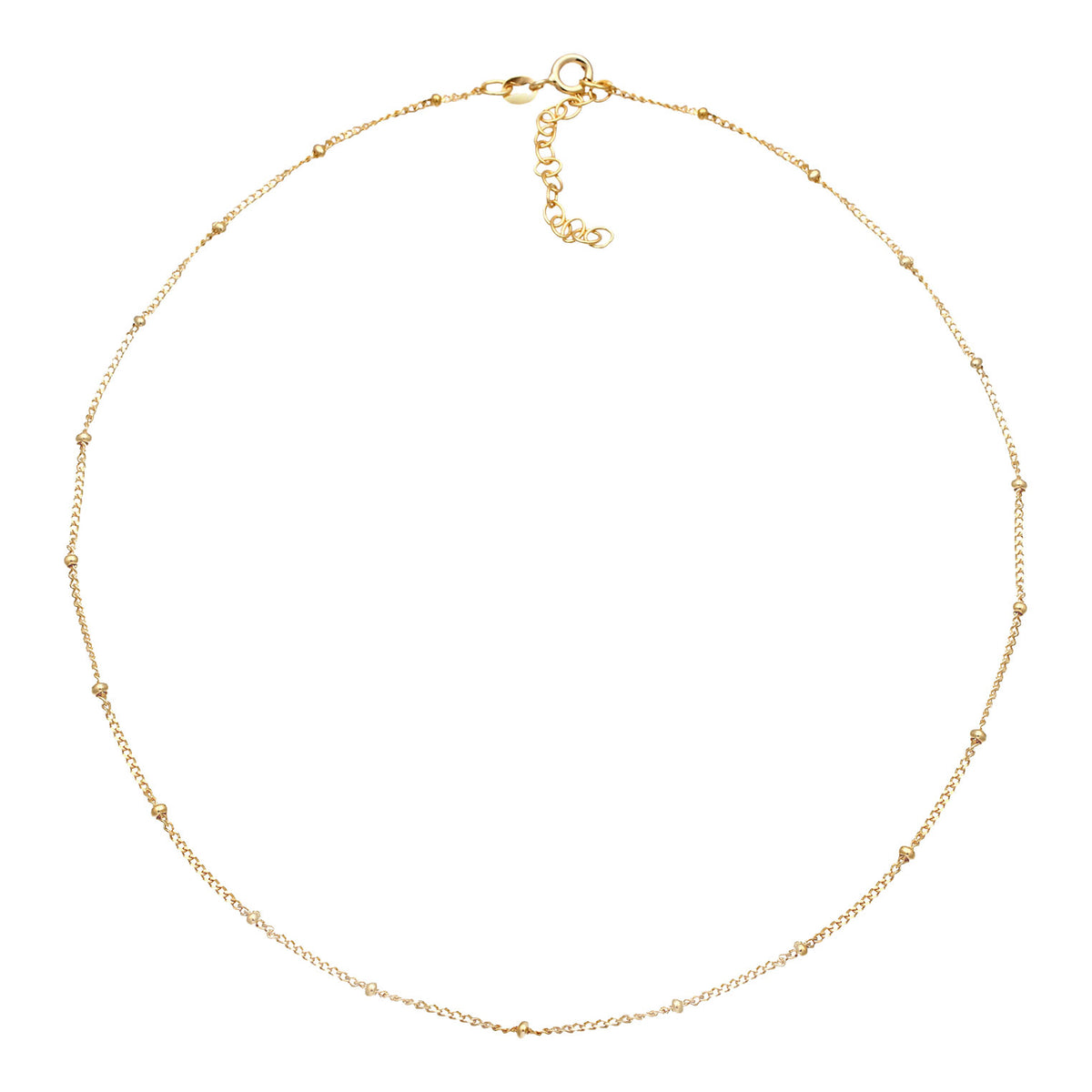 Gold - Elli | Kugel-Choker | 925 Sterling Silber vergoldet