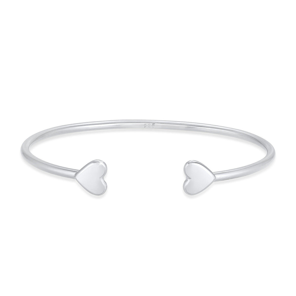 Silber - Elli PREMIUM | Armreif Herz | 925er Sterling Silber