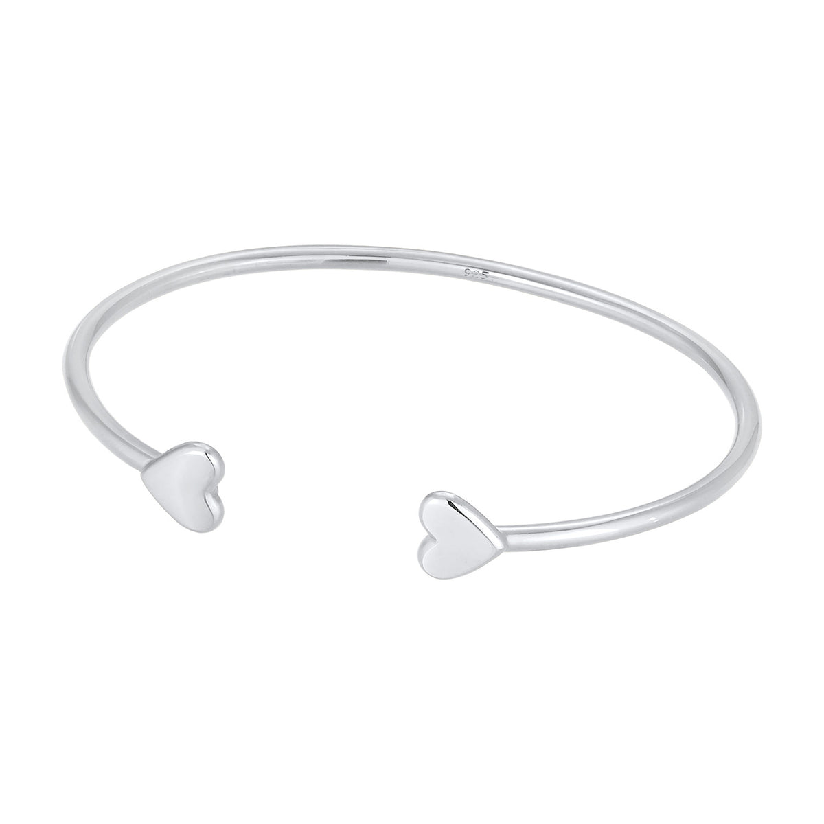 Silber - Elli PREMIUM | Armreif Herz | 925er Sterling Silber