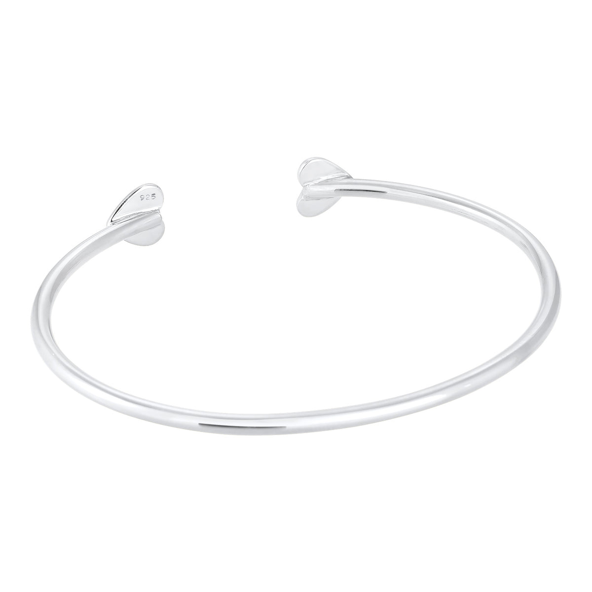 Silber - Elli PREMIUM | Armreif Herz | 925er Sterling Silber