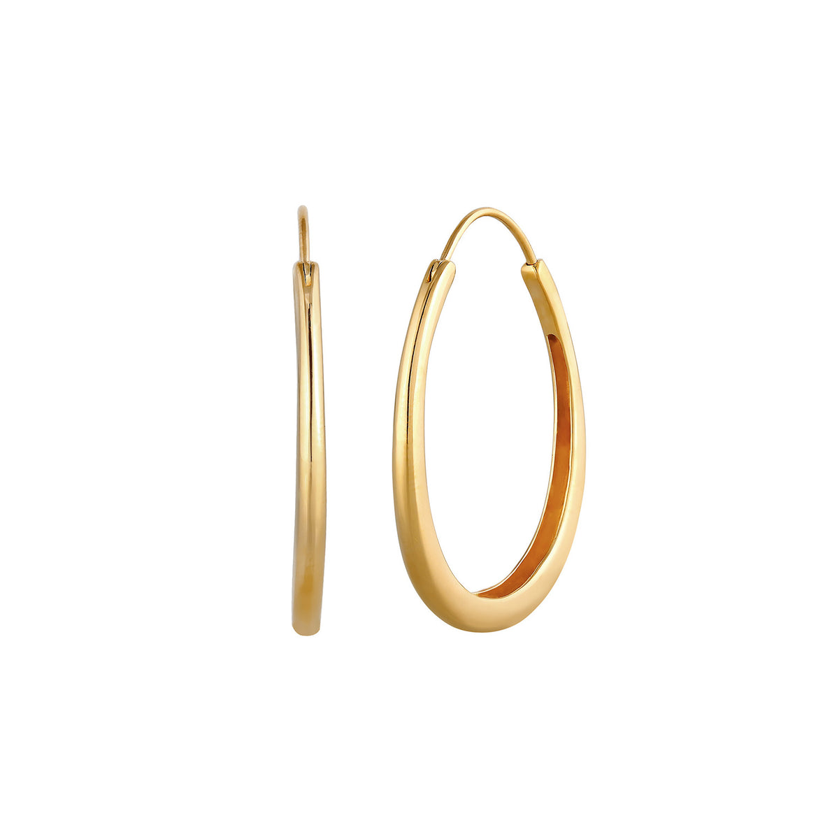Gold - Elli | Creole | 925 Sterling Silber vergoldet