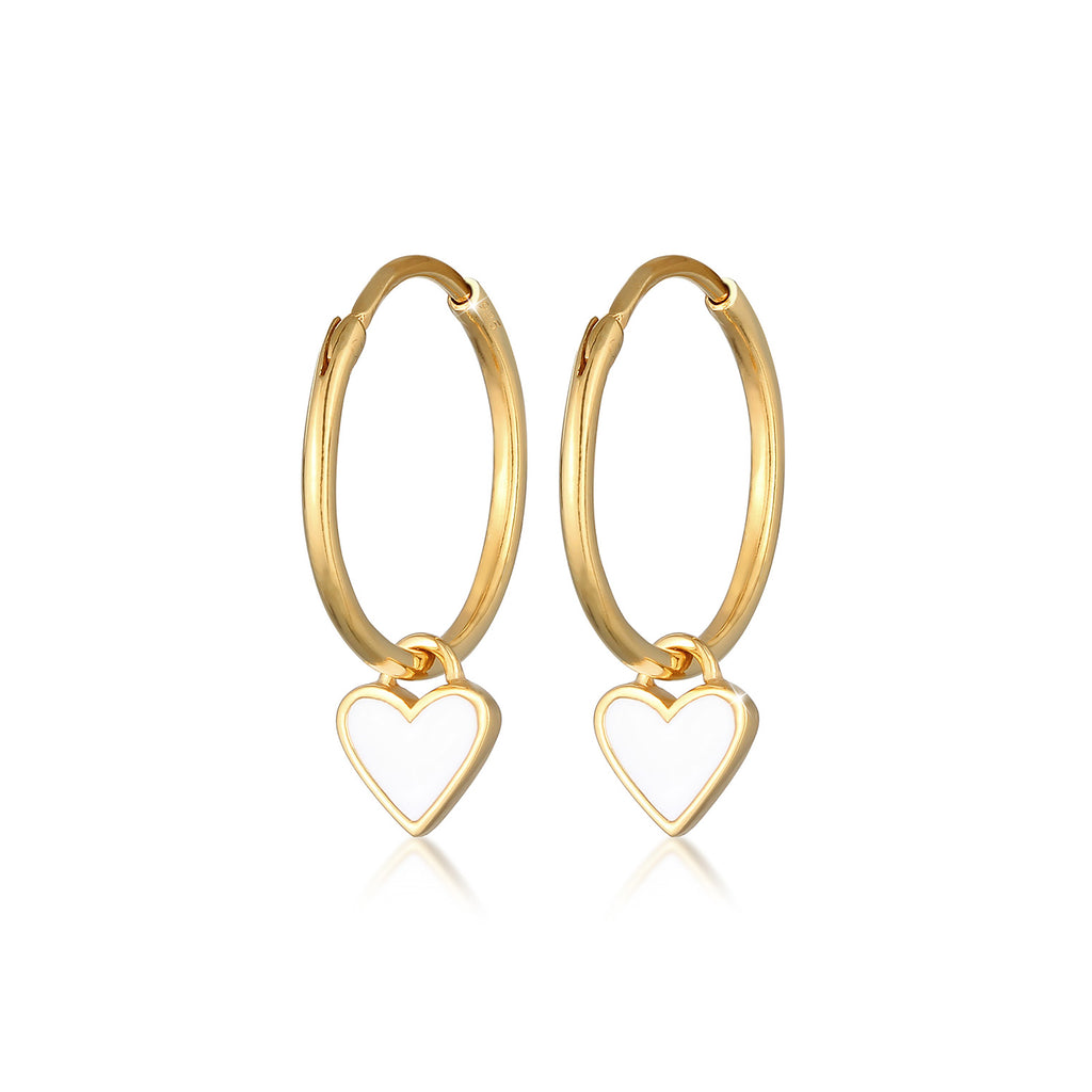 Gold - Elli | Creole | 925 Sterling Silber vergoldet