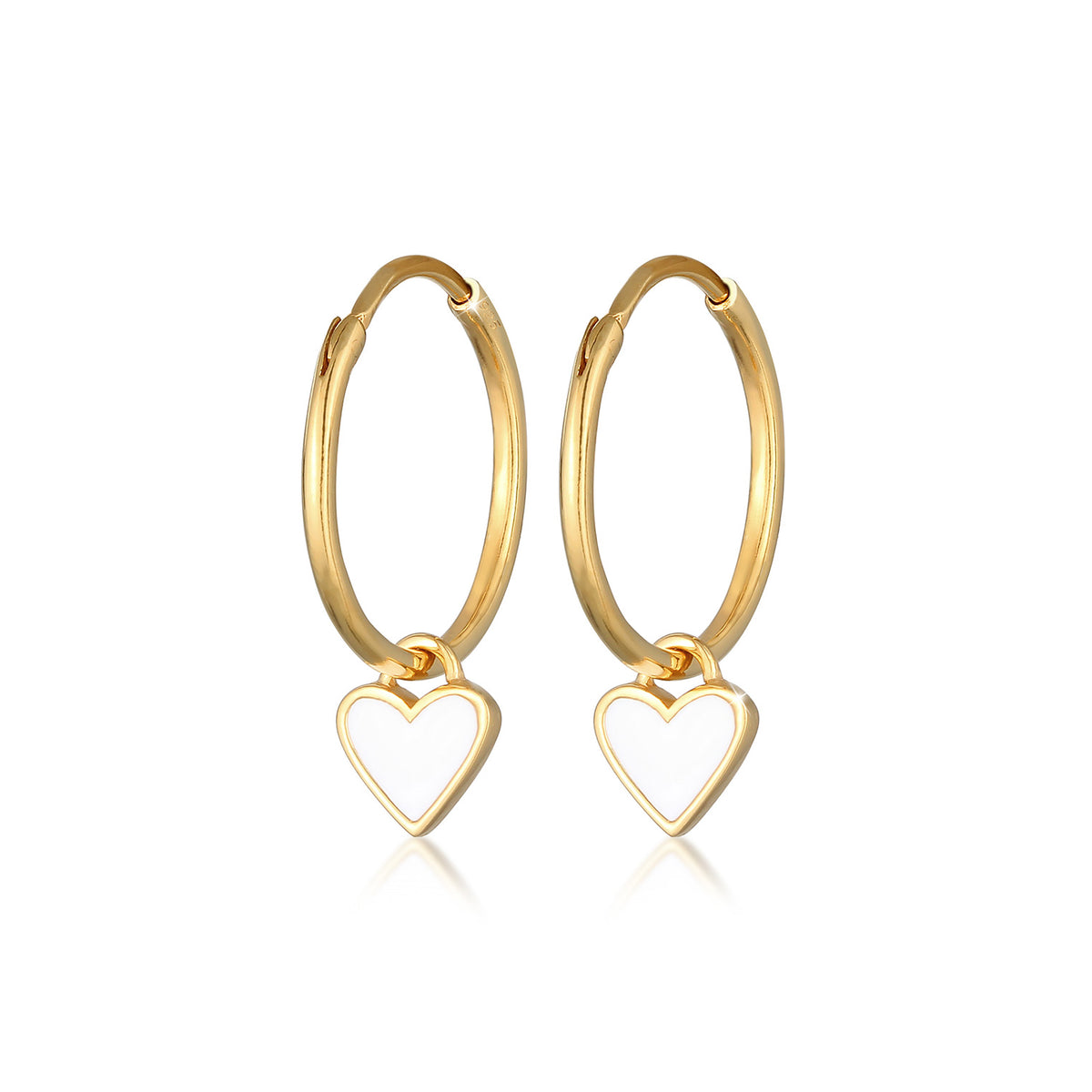 Gold - Elli | Creole | 925 Sterling Silber vergoldet