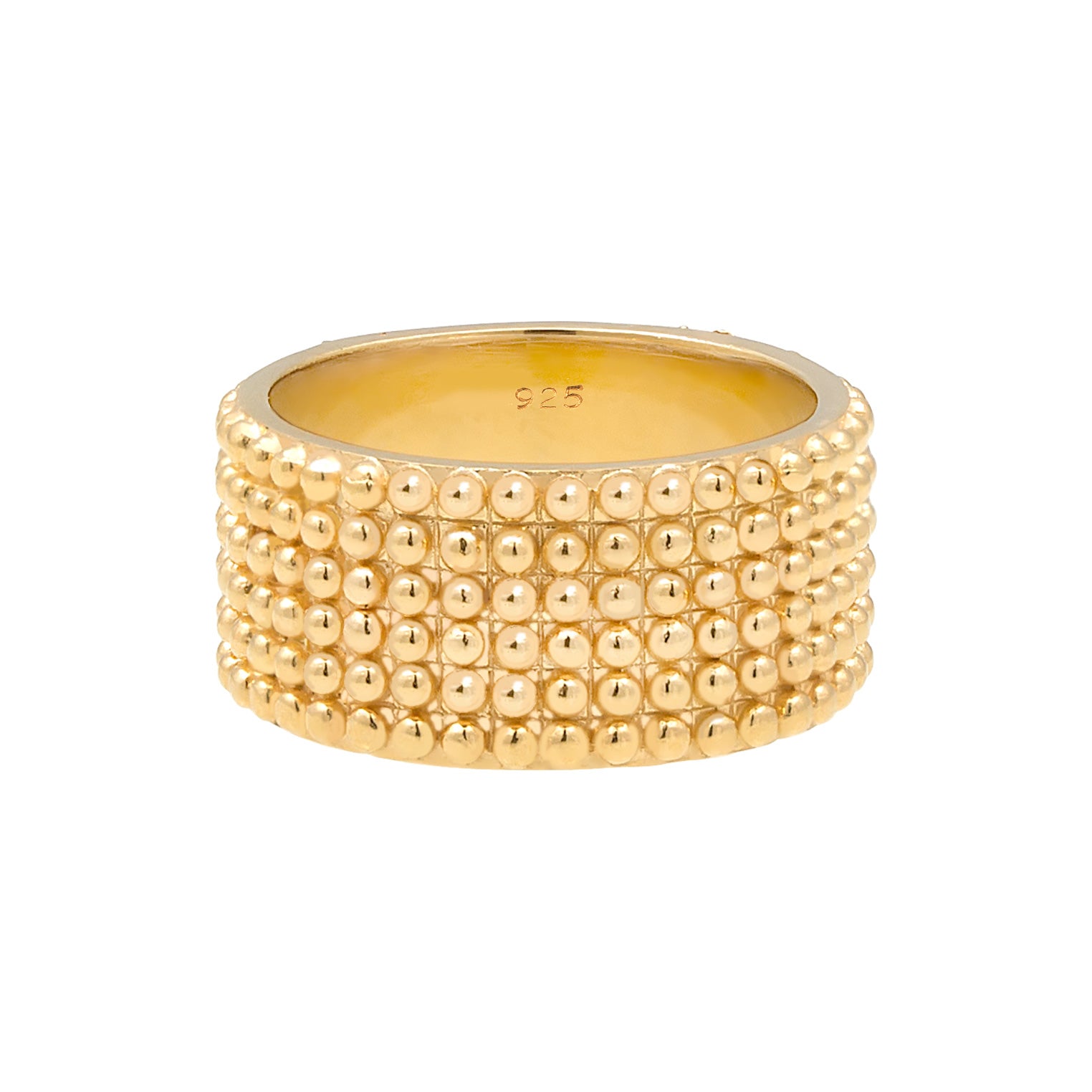 Gold - Elli | Bandring | 925 Sterling Silber vergoldet