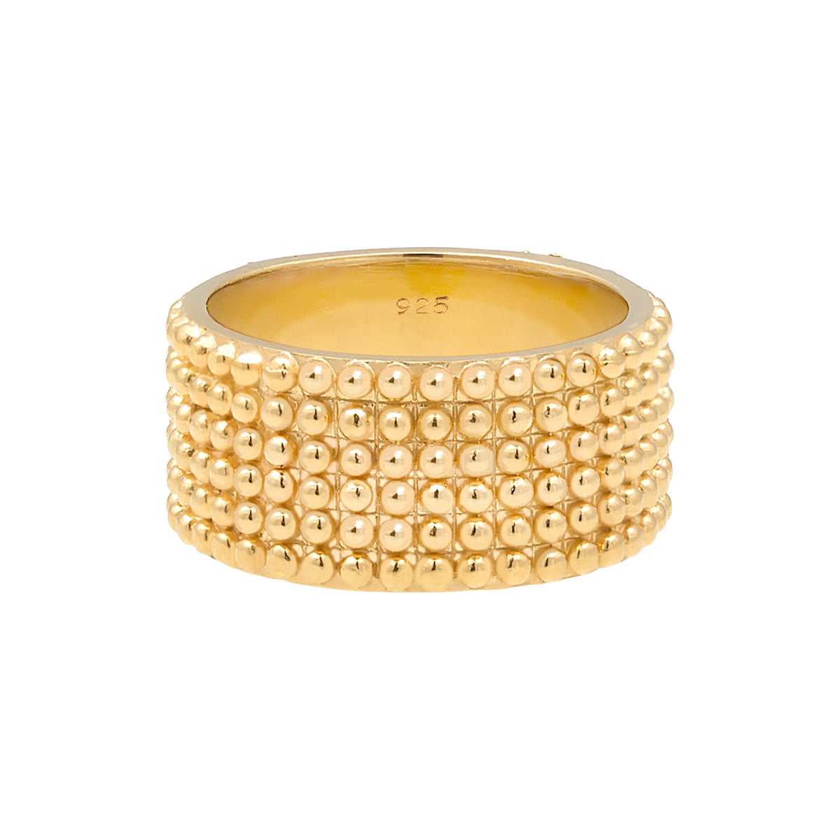 Gold - Elli | Bandring | 925 Sterling Silber vergoldet