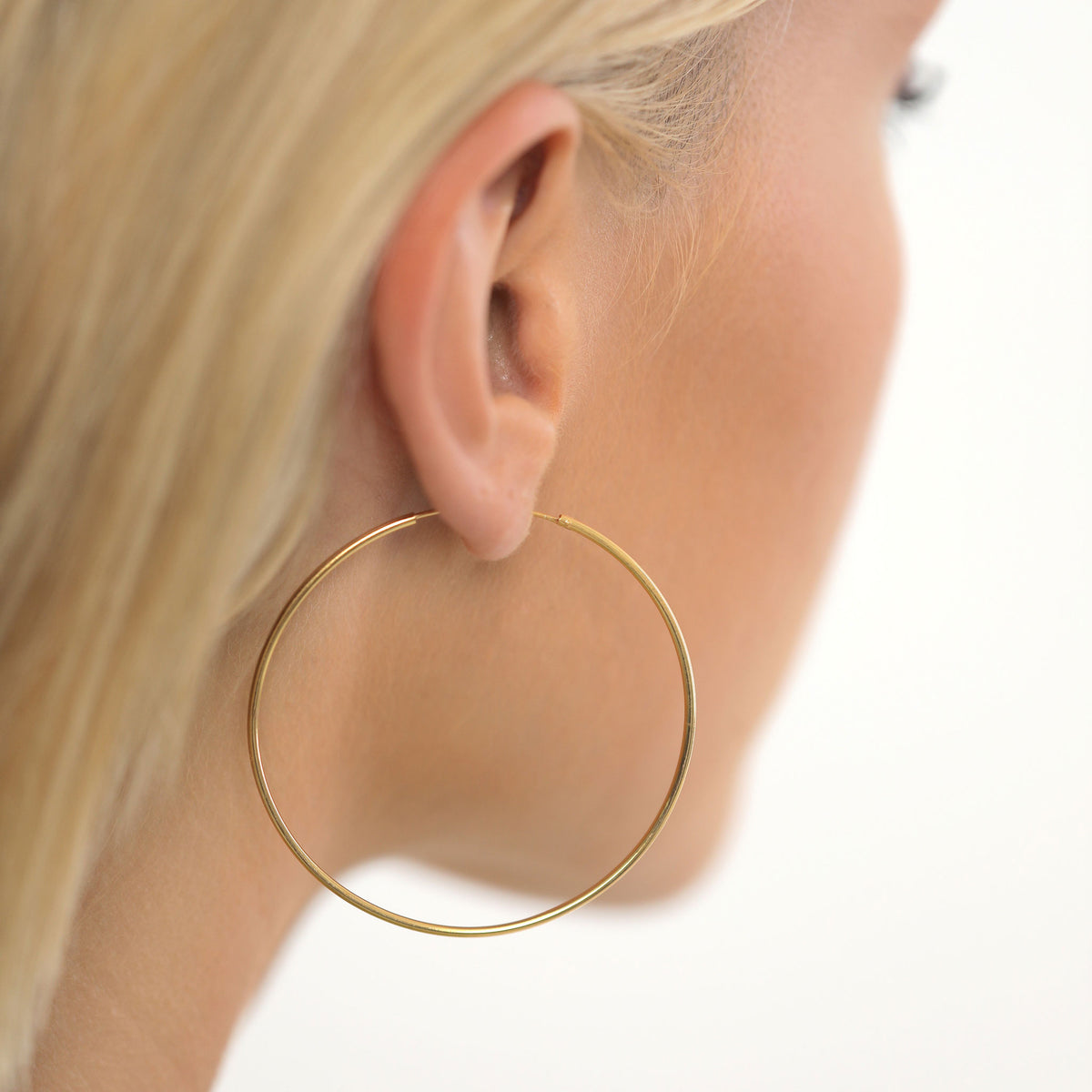 Gold - Elli | Creole | 925 Sterling Silber vergoldet