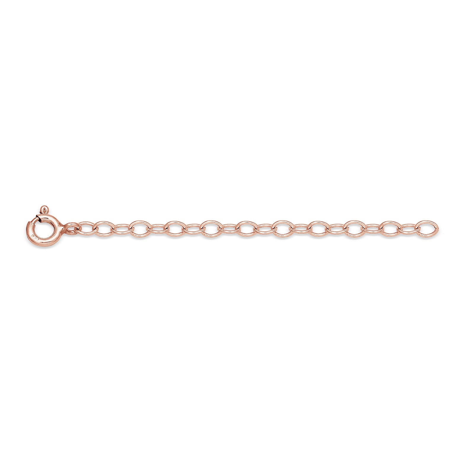 Roségold - Elli | Glieder-Verlängerungskettchen | 925 Sterling Silber Rosegold