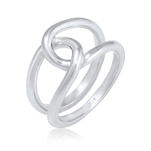 Silber - Elli | Ring Knoten | 925er Sterling Silber