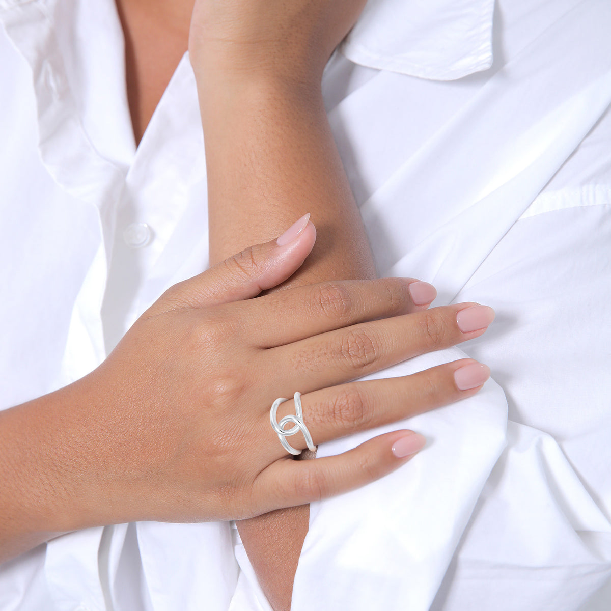 Silber - Elli | Ring Knoten | 925er Sterling Silber
