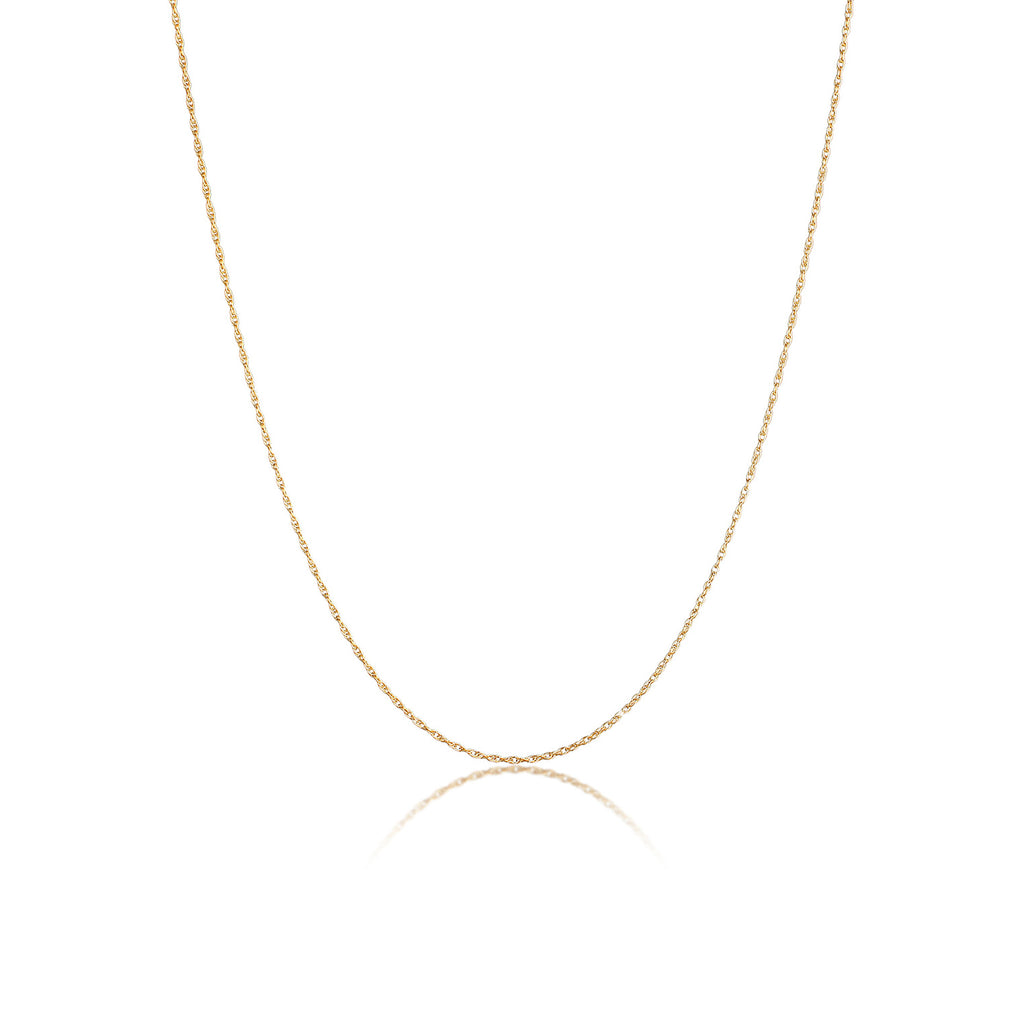 Gold - Elli | Halskette Gedreht Fein | 925er Sterling Silber vergoldet