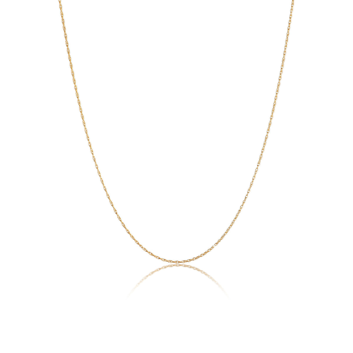 Gold - Elli | Halskette Gedreht Fein | 925er Sterling Silber vergoldet