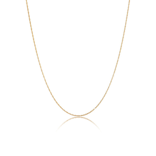 Gold - Elli | Halskette Gedreht Fein | 925er Sterling Silber vergoldet