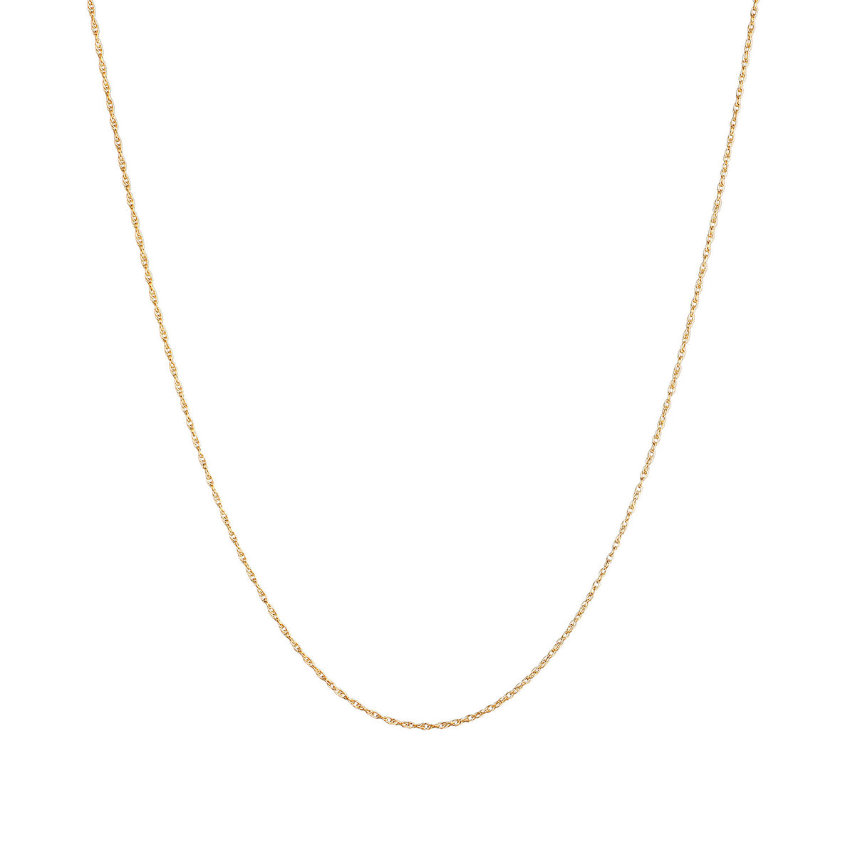 Gold - Elli | Halskette Gedreht Fein | 925er Sterling Silber vergoldet