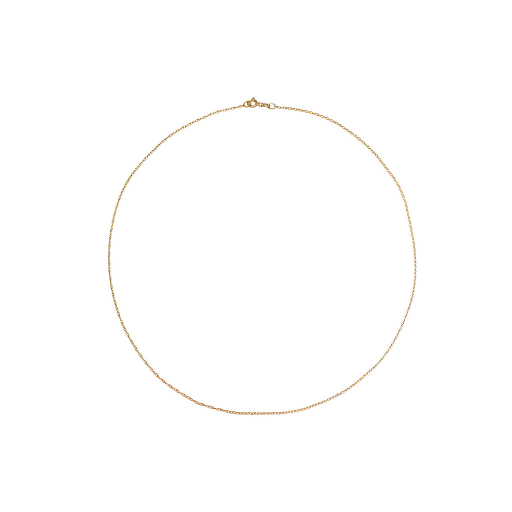 Gold - Elli | Halskette Gedreht Fein | 925er Sterling Silber vergoldet