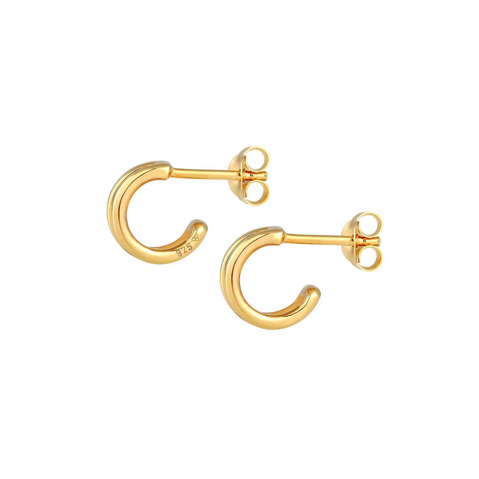 Gold - Elli | Ohrstecker | 925 Sterling Silber vergoldet