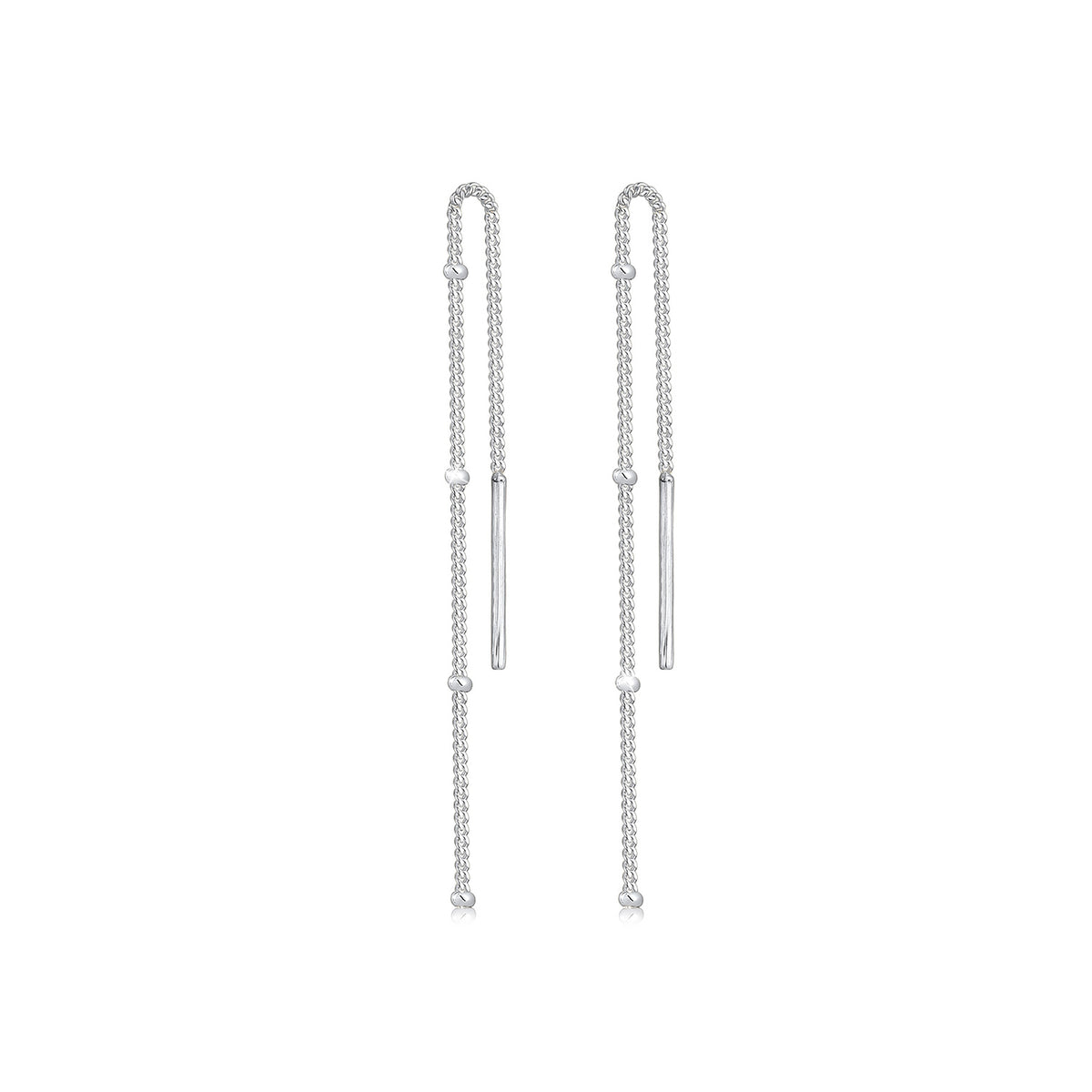 Silber - Elli | Kugel-Ohrhänger Geo | 925er Sterling Silber