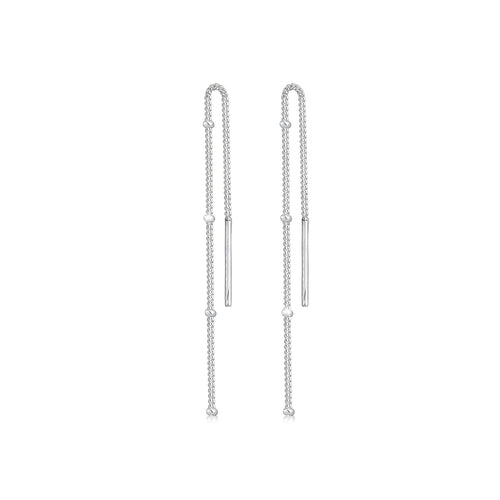 Silber - Elli | Kugel-Ohrhänger Geo | 925er Sterling Silber