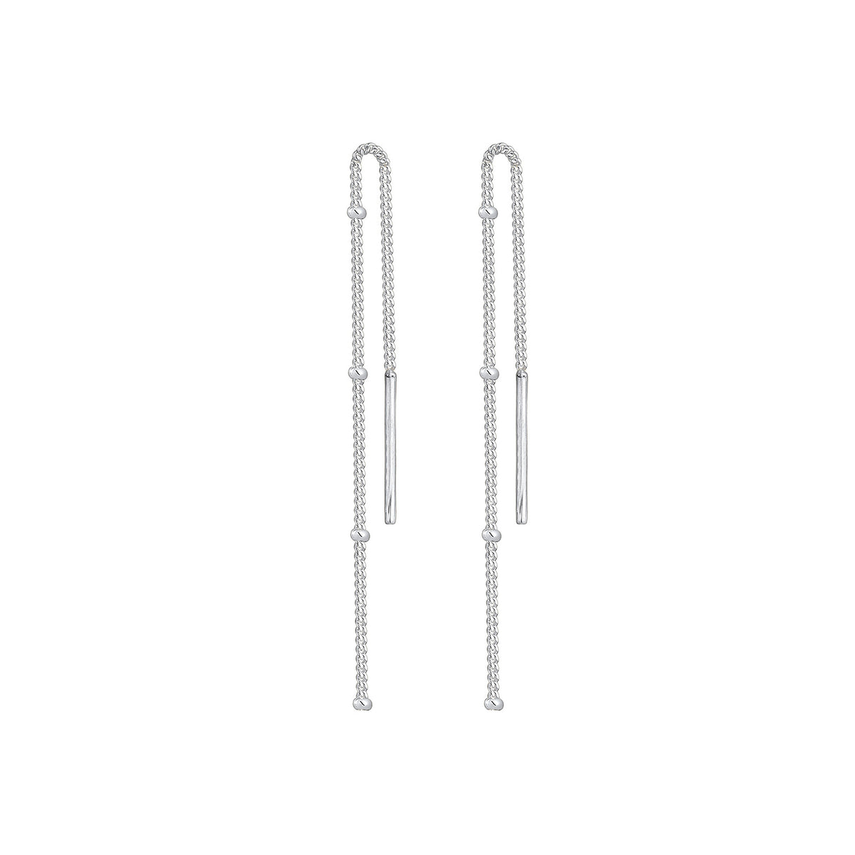 Silber - Elli | Kugel-Ohrhänger Geo | 925er Sterling Silber